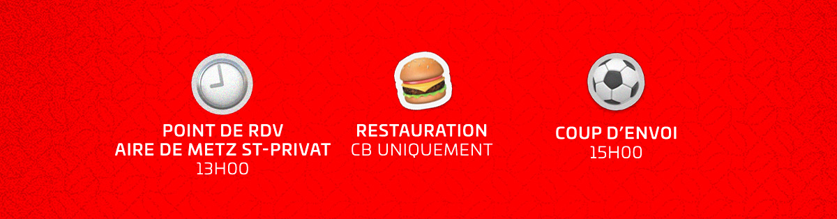 Venez à Metz encourager nos Rouge et Blanc ! 