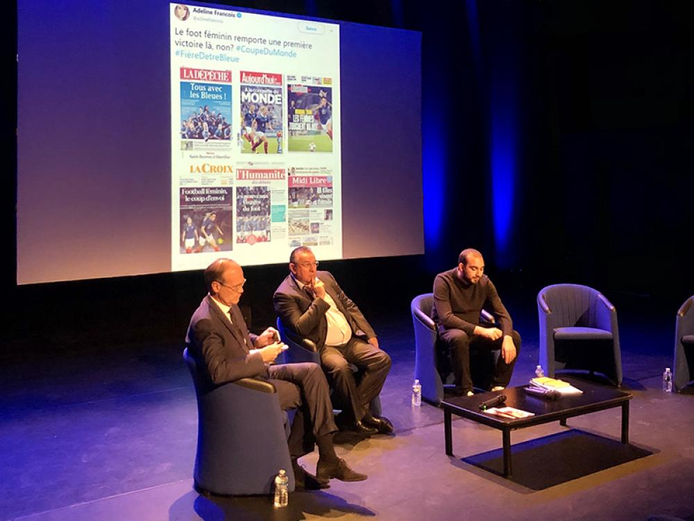 Jean-Pierre Caillot au colloque sur le football féminin (Nova Villa)