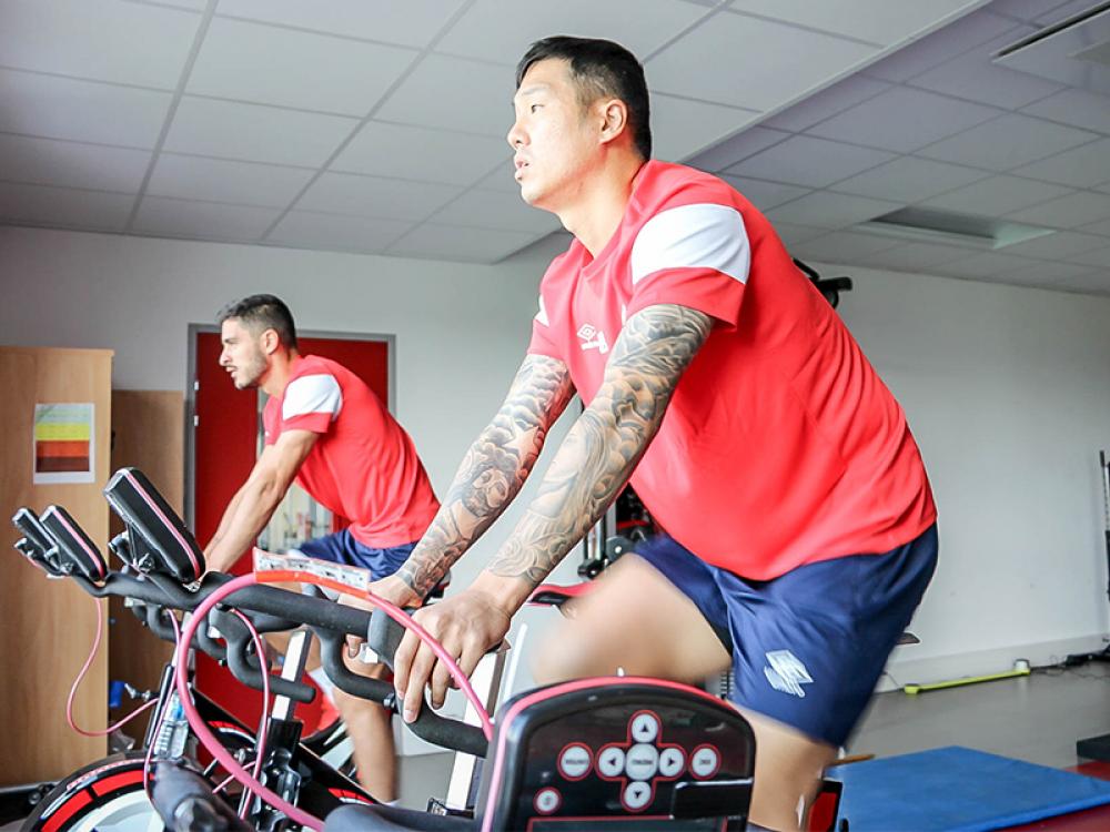 Hyun-Jun Suk et Xavier Chavalerin